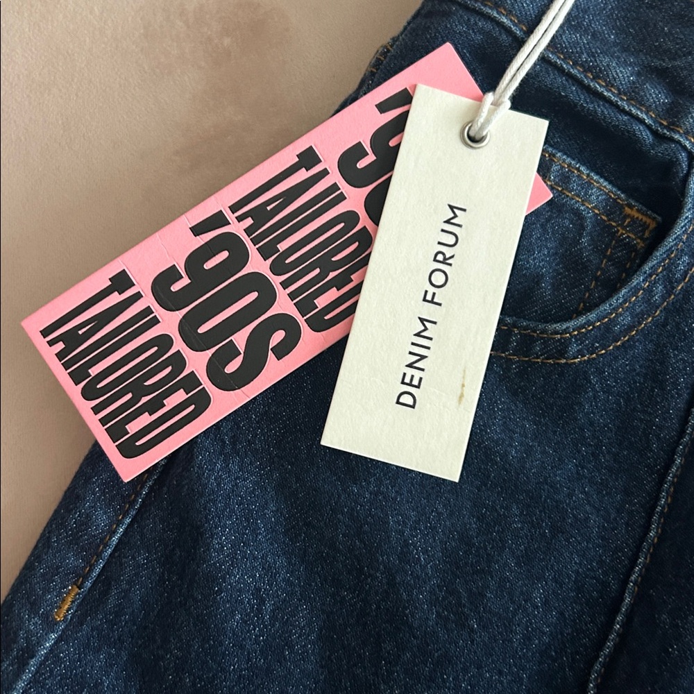 Aritzia Dark Blue Flare & Wide Leg Jeans - Picture 2 of 8